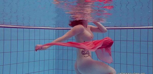  Redhead in the pool